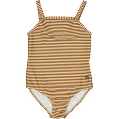 Wheat swimsuit Manon - Golden green stripe